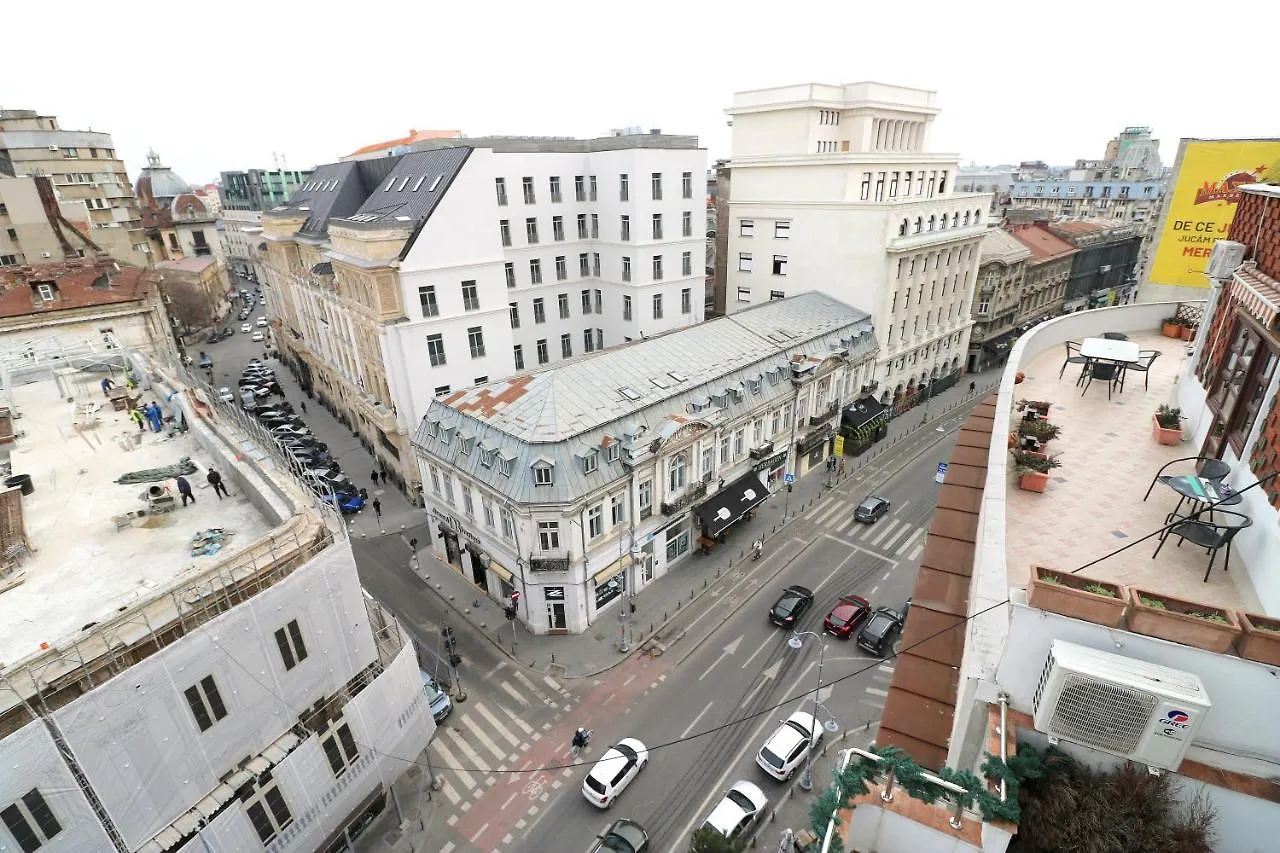 Deluxe Studio Old Center Panoramic View Terrace Apartment Bucharest Romania