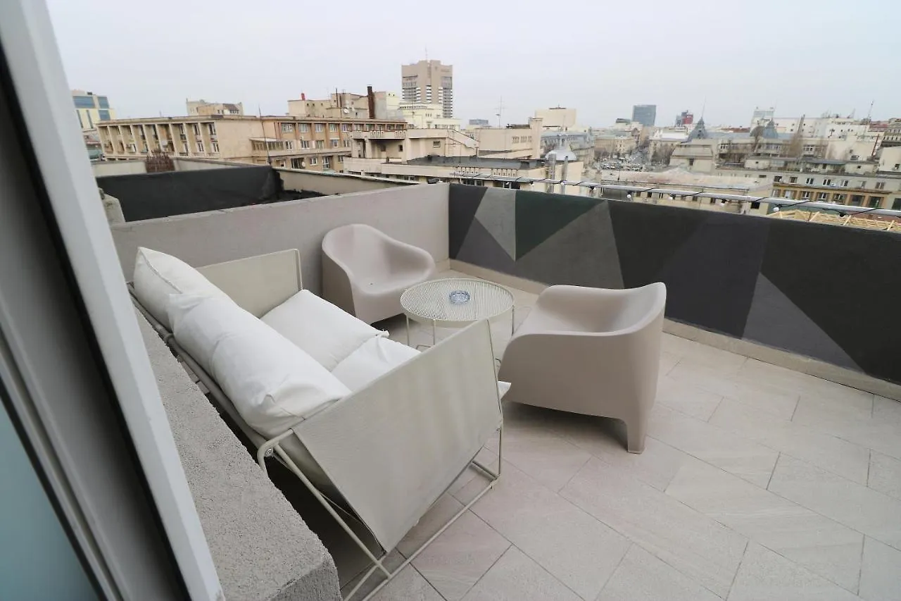 Deluxe Studio Old Center Panoramic View Terrace Apartment Bucharest Romania