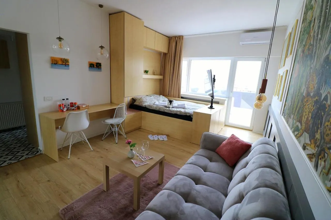 Deluxe Studio Old Center Panoramic View Terrace Apartment Bucharest